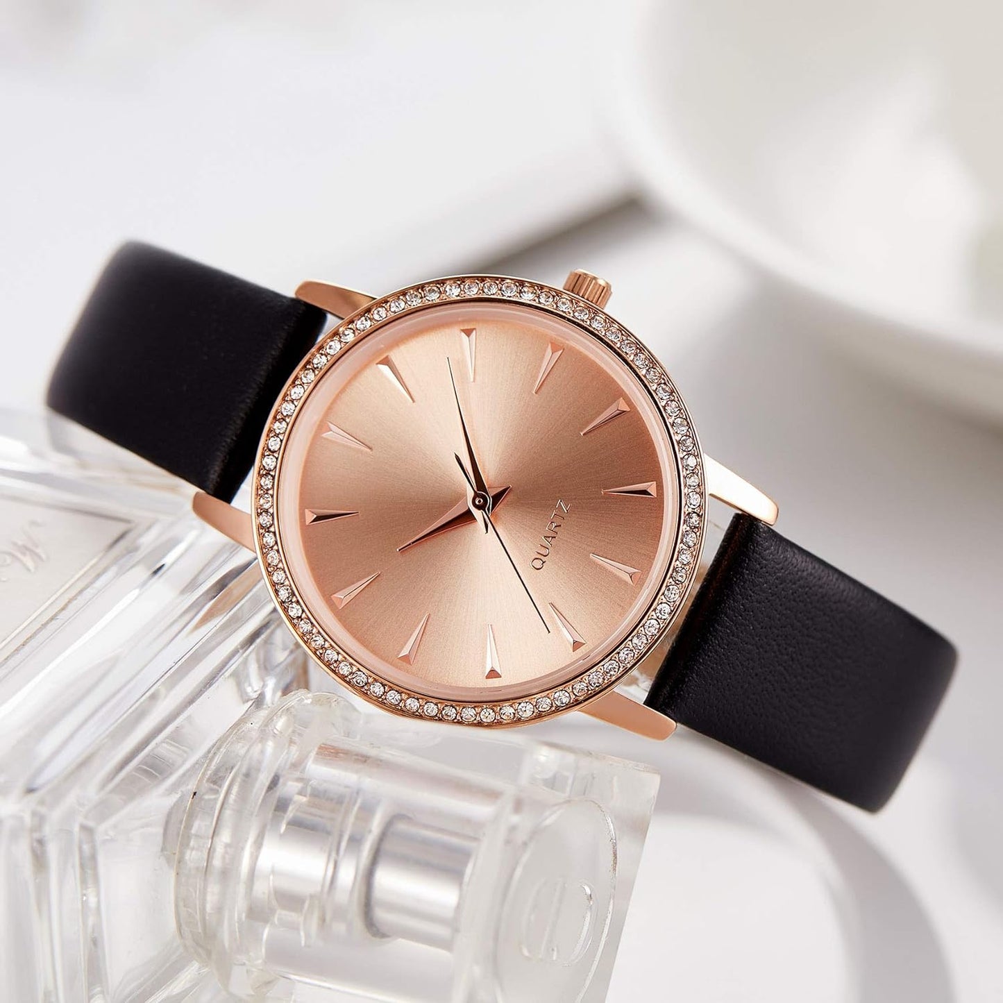 Women'S Watches for Ladies Female Wrist Watch Leather Band Waterproof Thin Minimalist Casual Simple Dress Quartz Analog Watch