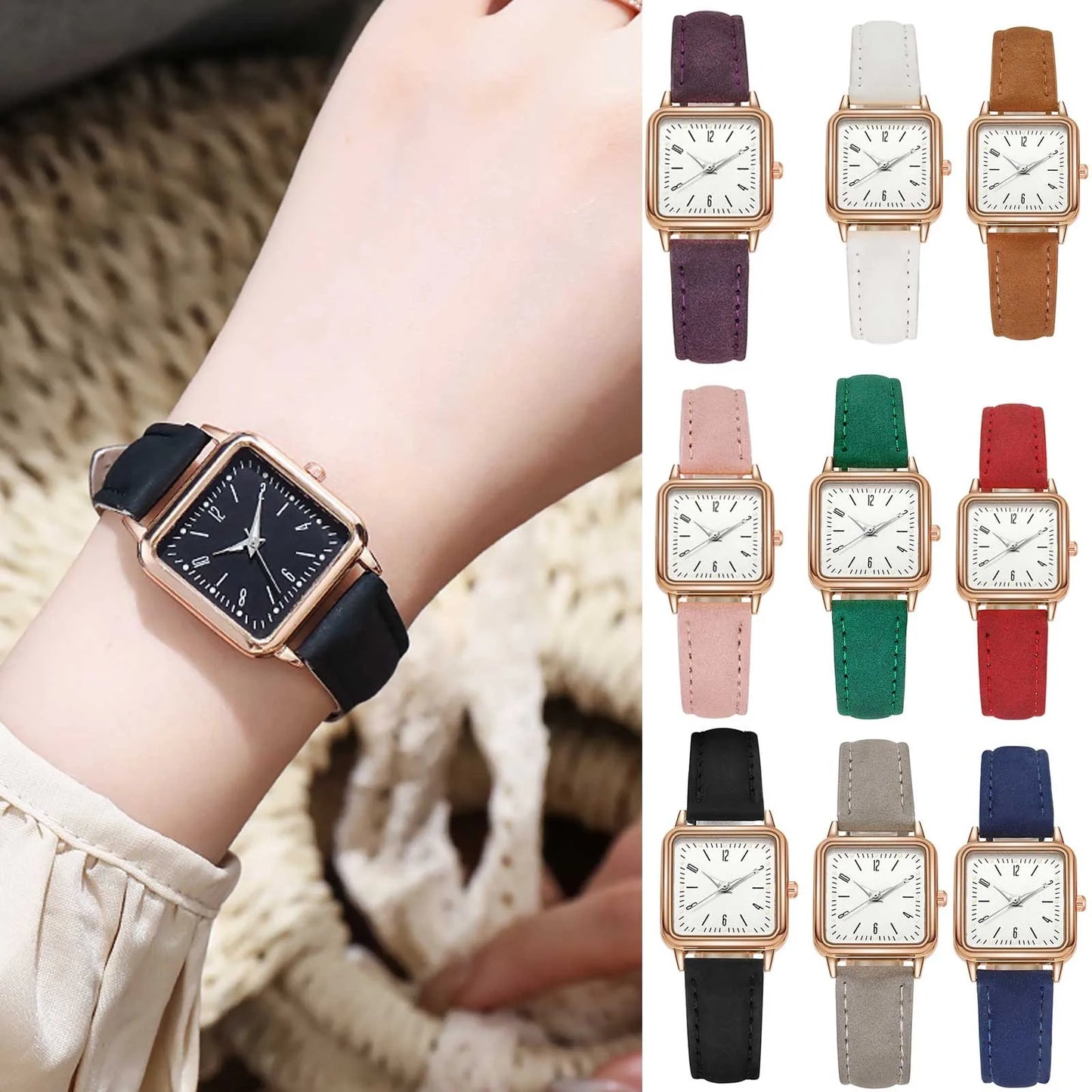 Luxury Design Quartz Watch Women Watches Luminous Hand Wind Leather Winner Watch Luminous Digital Wristwatches Relogio Feminino