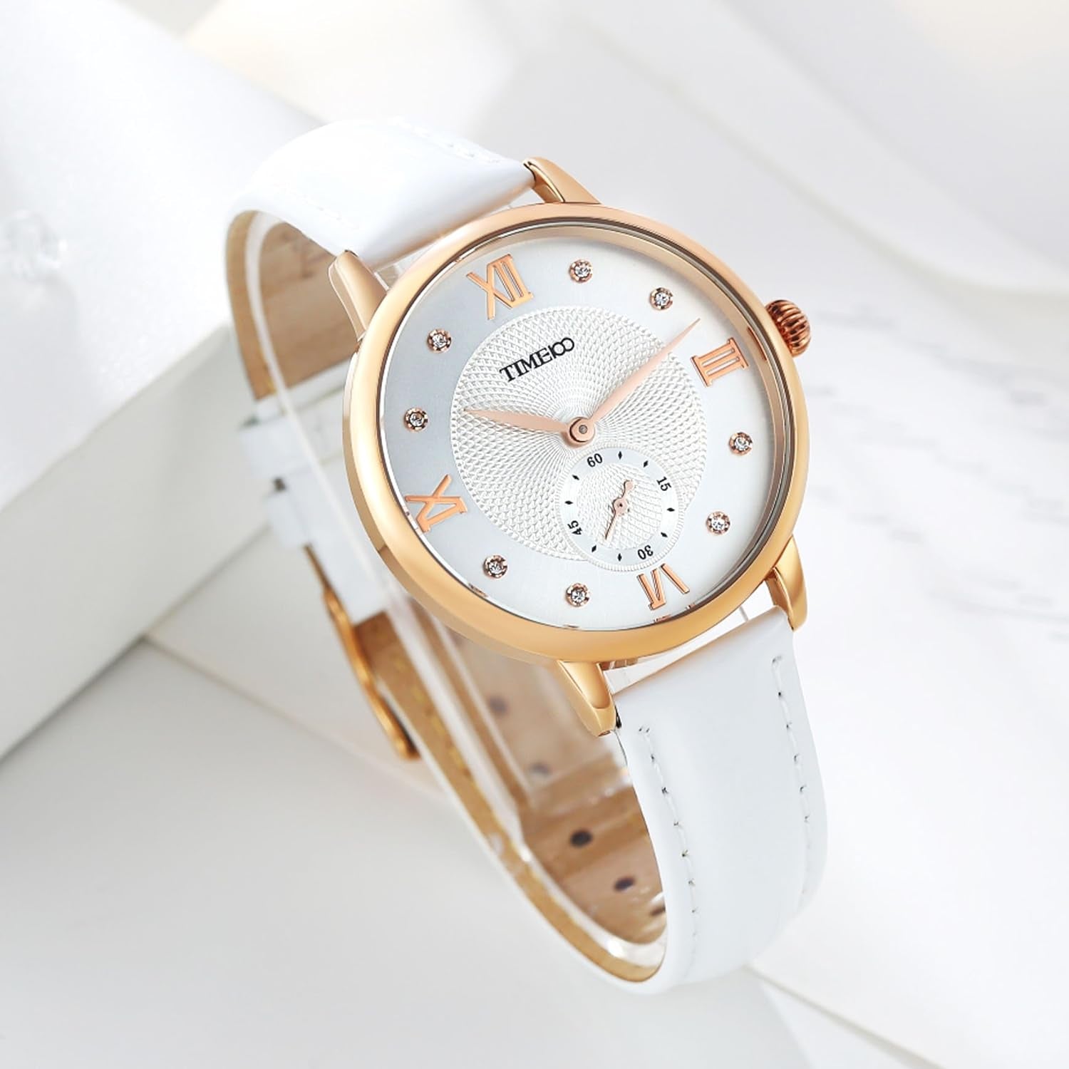 Women'S Watches for Ladies Female Wrist Watch Leather Band Waterproof Thin Minimalist Casual Simple Dress Quartz Analog Watch