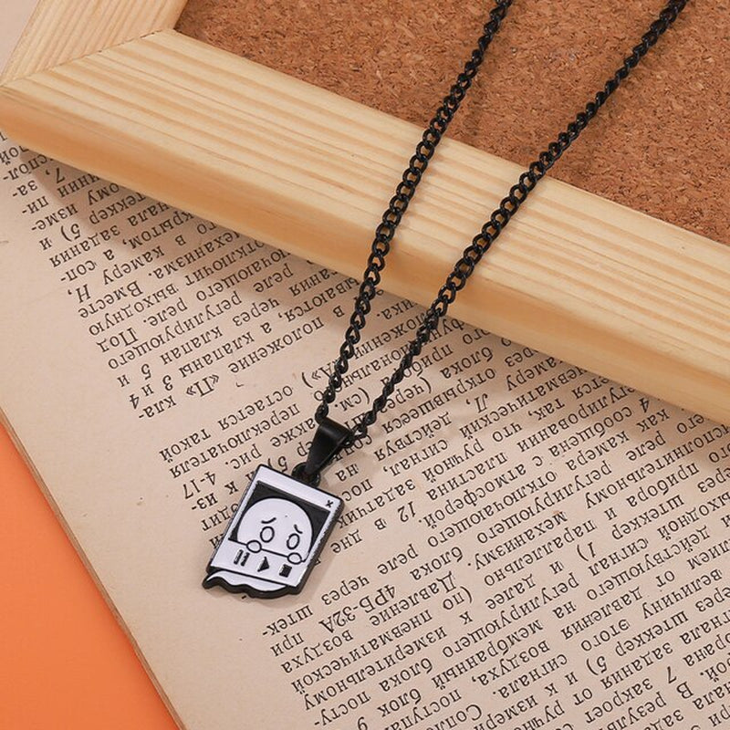 Cartoon Cute Pendent Necklace Ghost Boo Decorative Necklaces Halloween Party Clothes Jewelry Necklace Accessories for Friends